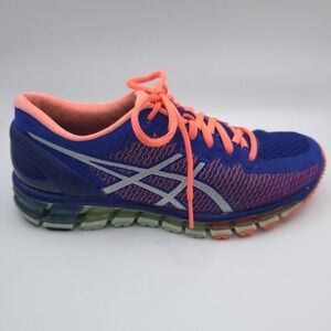 Asics Gel-Quantum 360 CM T6G6N Womens 8.5 Running Shoes Royal Blue Coral Sneaker